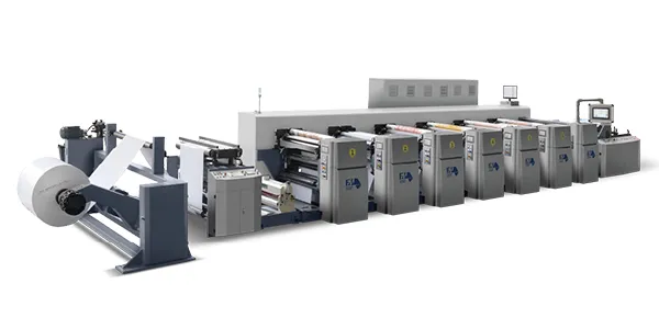 Presse flexographique de type pétale
